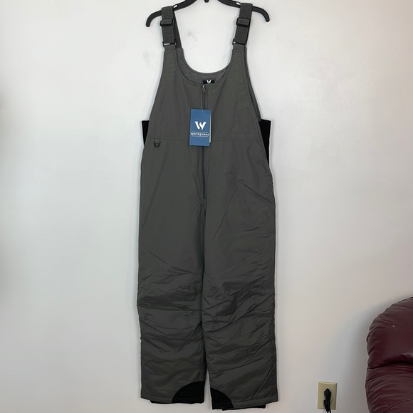 NWT UNISEX YOUTH TOBOGGAN INSULATED BIB Size X-LARGE Color Grey - Picture 1 of 10